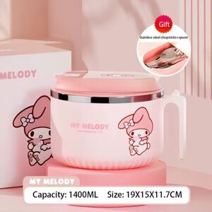 Sanrio Hello Kitty My Melody Stainless Steel Noodle Bowl